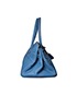 JPG Shoulder Birkin I Taurillon Clemence in Blue Jean, side view